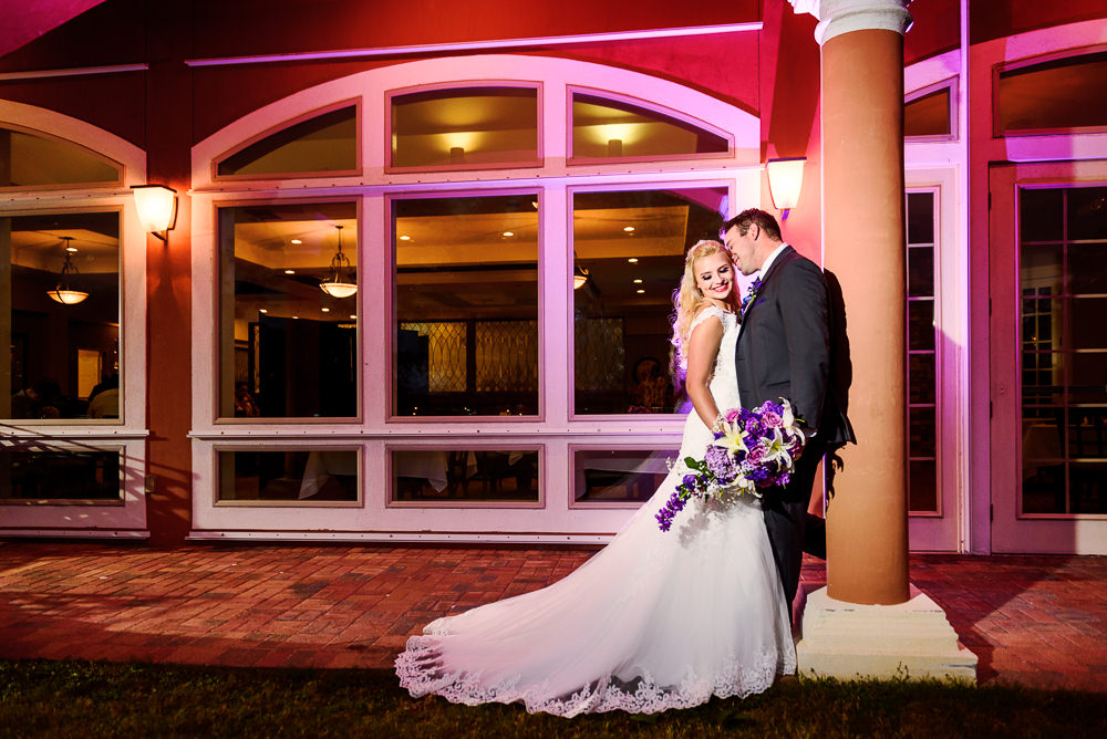 Groom whispering in Bride's ear outside, Star Wars Wedding in Scenic Hills Country Club, Lazzat Photography